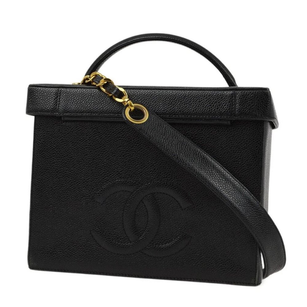 Chanel Black Calfskin Vanity 2way Handbag 162353 - Picture 2 of 10